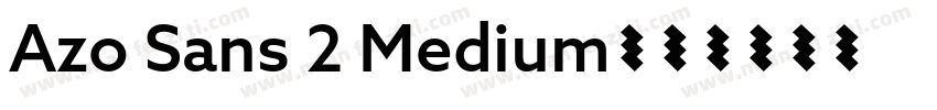 Azo Sans 2 Medium字体转换